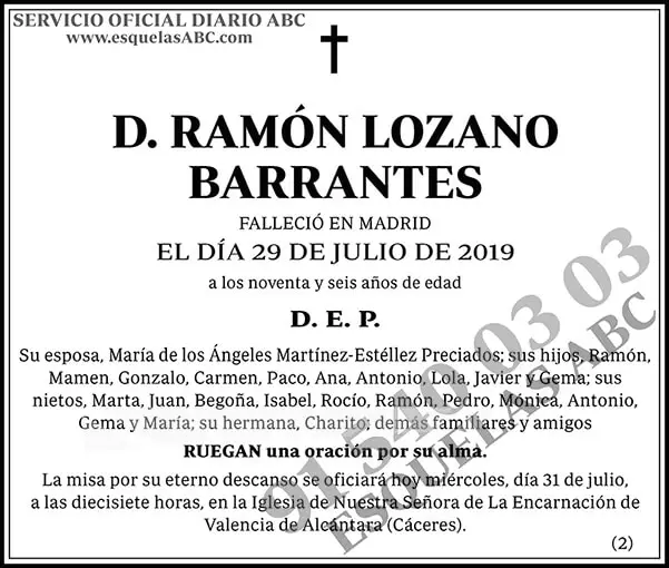 Ramón Lozano Barrantes