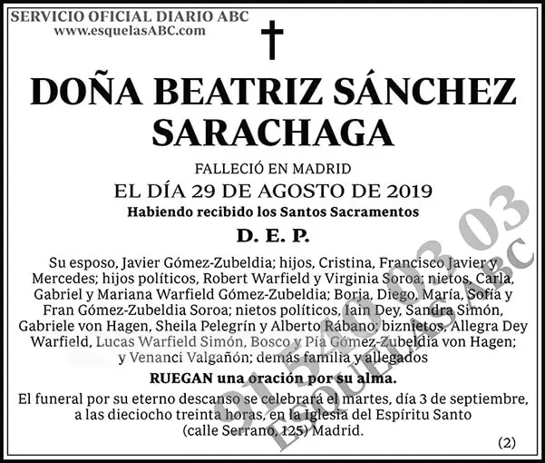 Beatriz Sánchez Sarachaga