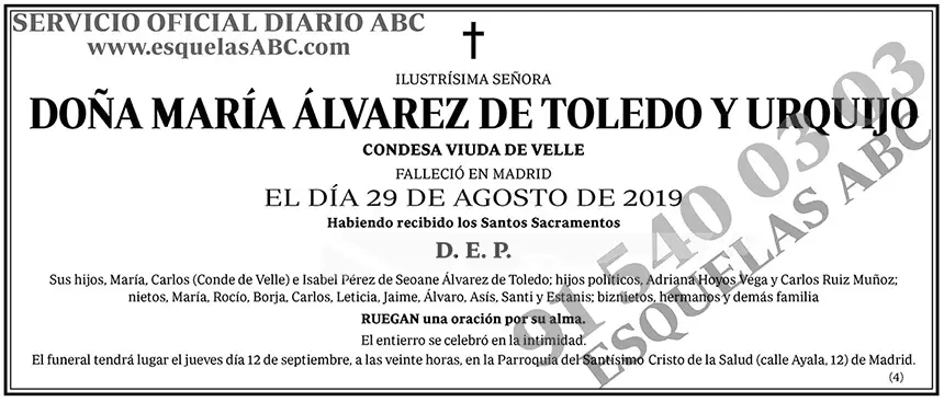María Álvarez de Toledo y Urquijo