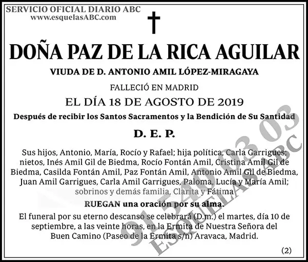 Paz de la Rica Aguilar