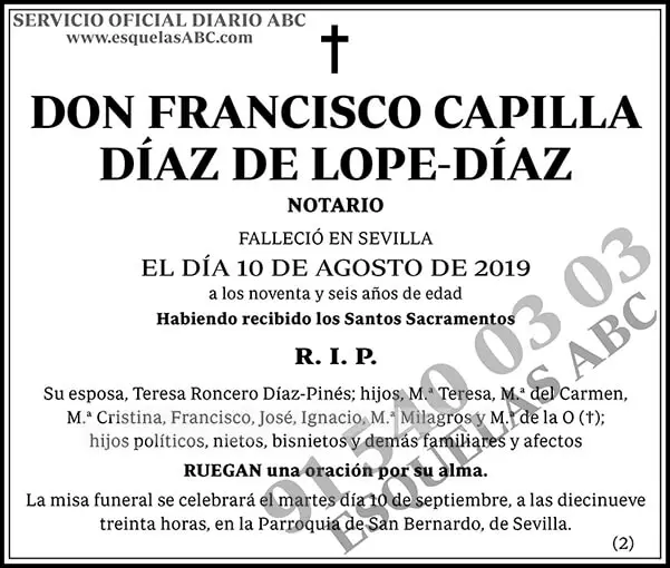 Francisco Capilla Díaz de Lope-Díaz