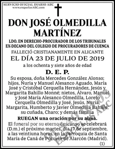 José Olmedilla Martínez