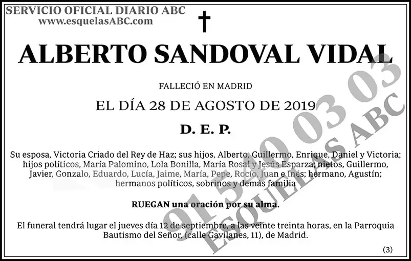 Alberto Sandoval Vidal