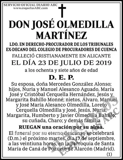 José Olmedilla Martínez