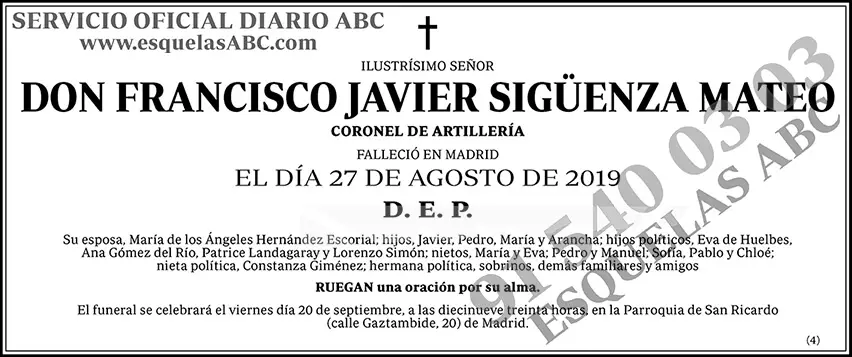 Francisco Javier Sigüenza Mateo