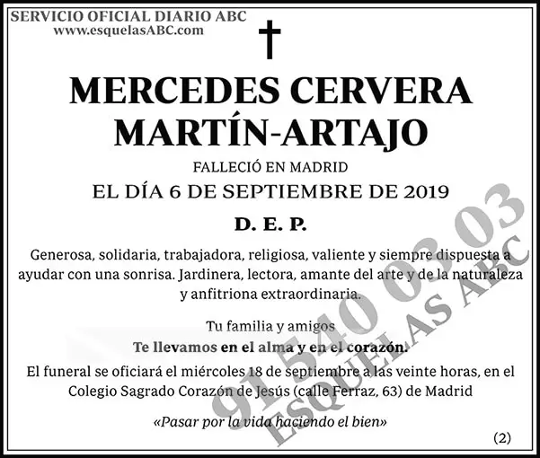 Mercedes Cervera Martín-Artajo