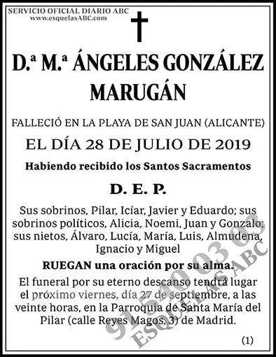 M.ª Ángeles González Marugán