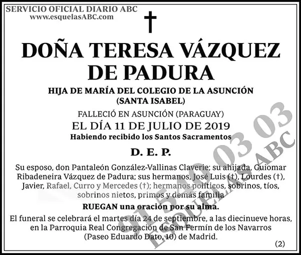 Teresa Vázquez de Padura