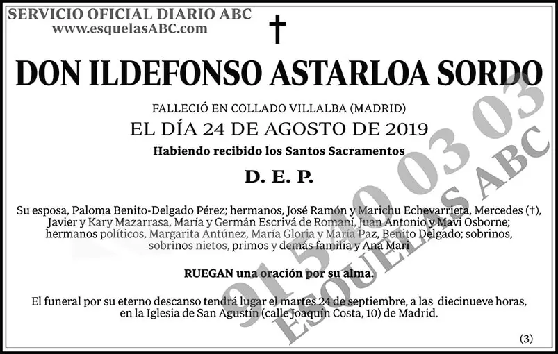 Ildefonso Astarloa Sordo