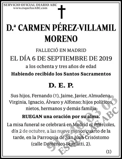 Carmen Pérez-Villamil Moreno