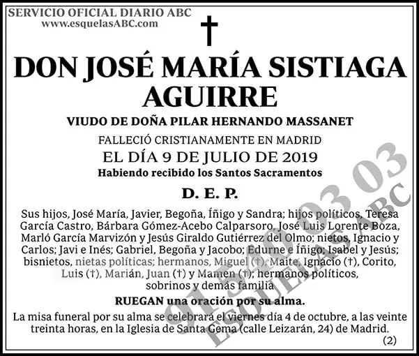 José María Sistiaga Aguirre