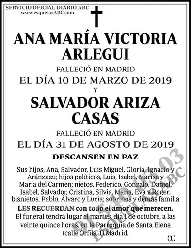 Ana María Victoria Arlegui