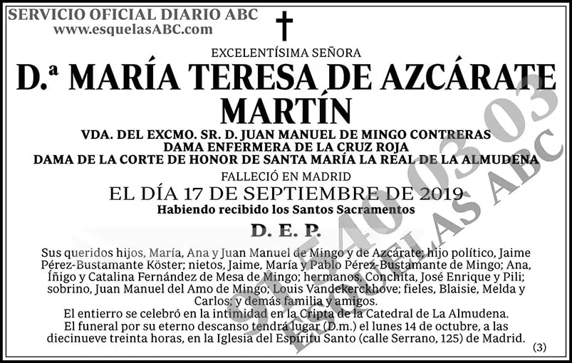 María Teresa de Azcárate Martín