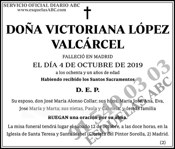 Victoriana López Valcárcel