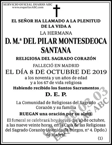 M.ª del Pilar Montesdeoca Santana