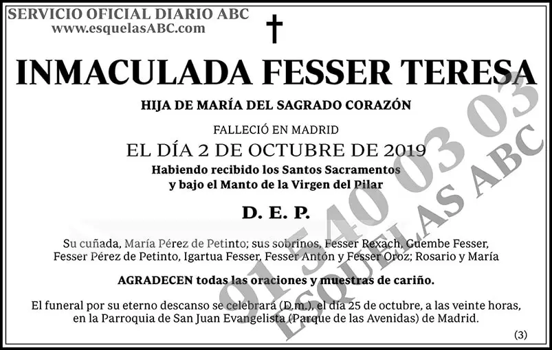 Inmaculada Fesser Teresa