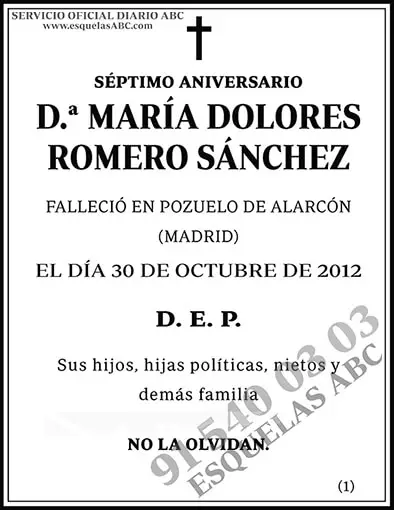 María Dolores Romero Sánchez
