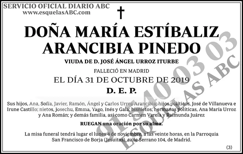 María Estíbaliz Arancibia Pinedo
