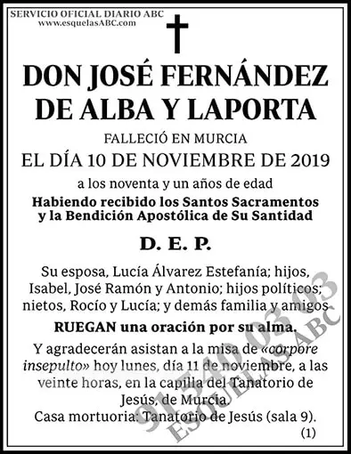 José Fernández de Alba y Laporta