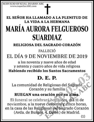 María Aurora Felgueroso Suardiaz