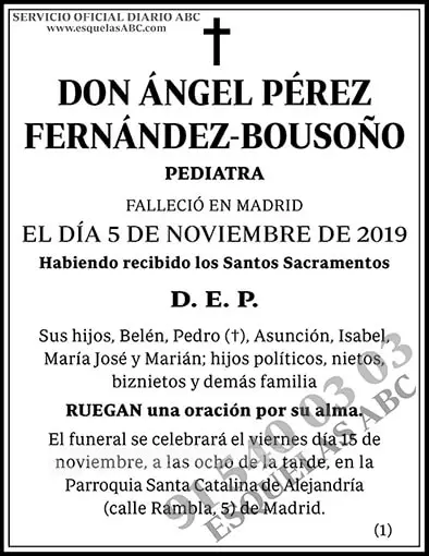 Ángel Pérez Fernández-Bousoño