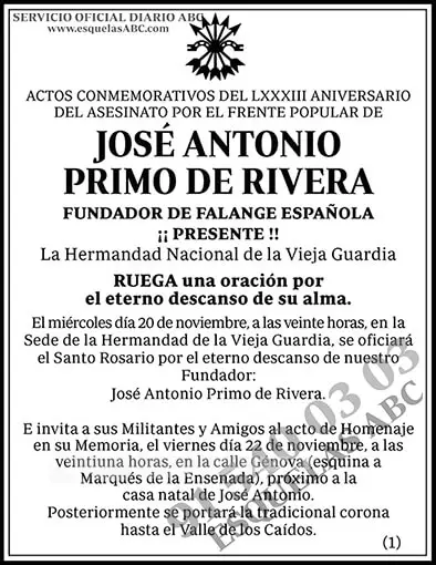 José Antonio Primo de Rivera