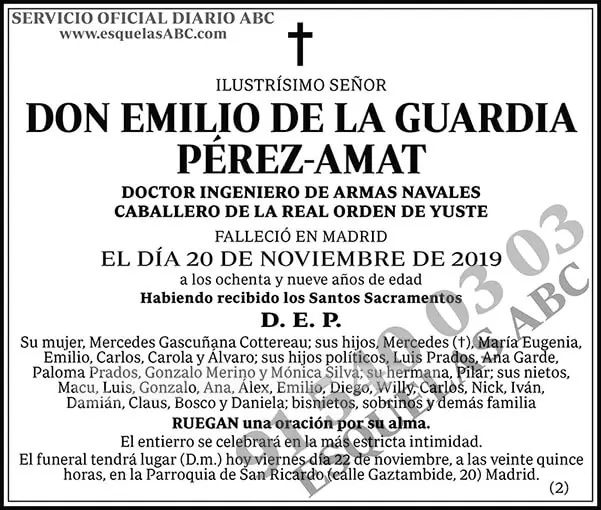 Emilio de la Guardia Pérez-Amat