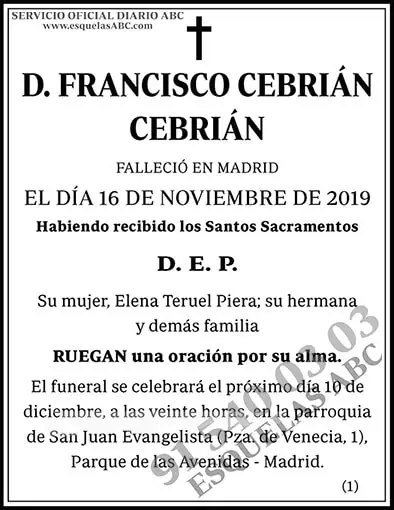 Francisco Cebrián Cebrián