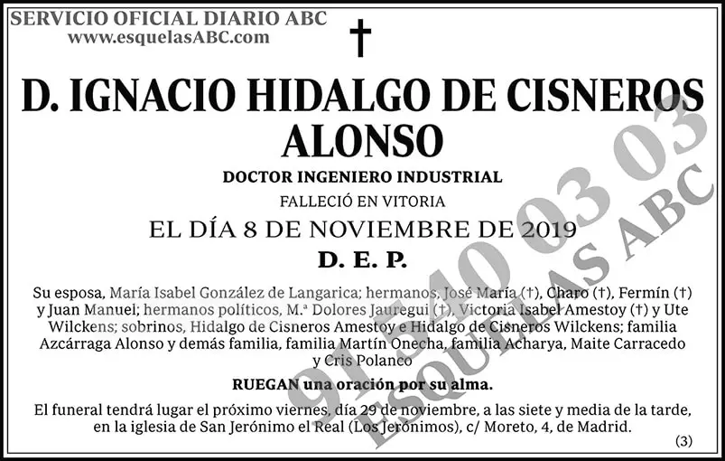 Ignacio Hidalgo de Cisneros Alonso