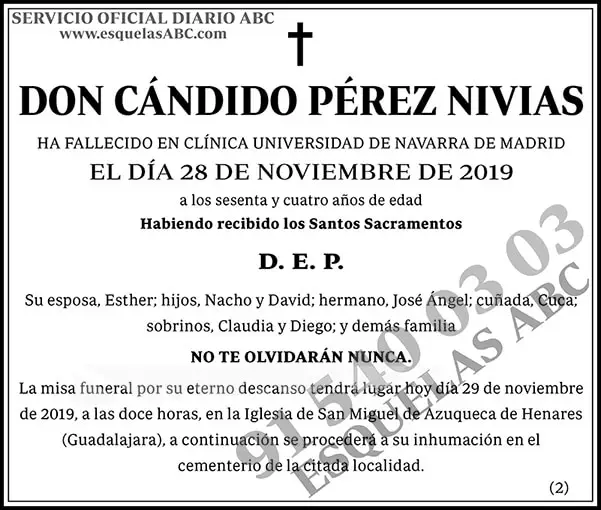 Cándido Pérez Nivias