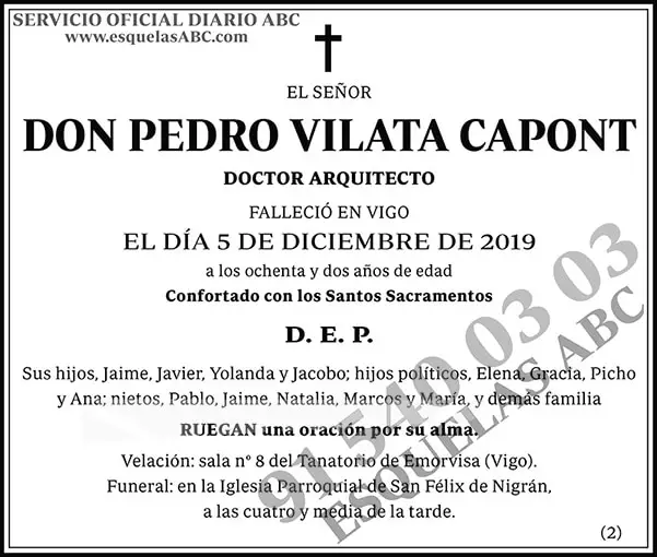 Pedro Vilata Capont