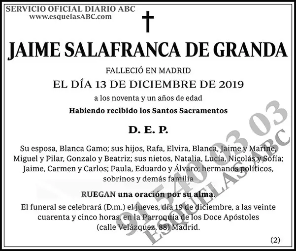 Jaime Salafranca de Granda