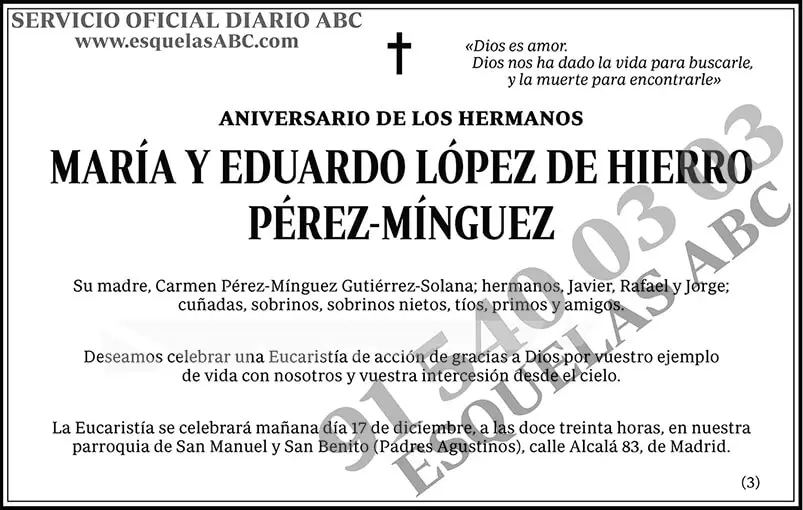 María y Eduardo López de Hierro Pérez-Mínguez