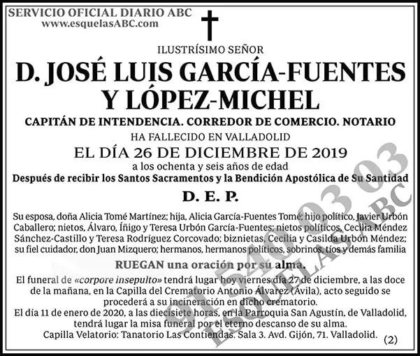 José Luis García-Fuentes y López-Michel