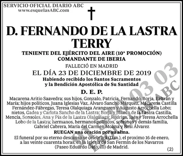 Fernando de la Lastra Terry