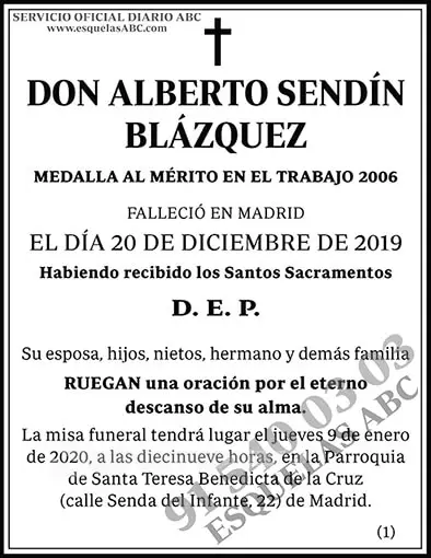 Alberto Sendín Blázquez