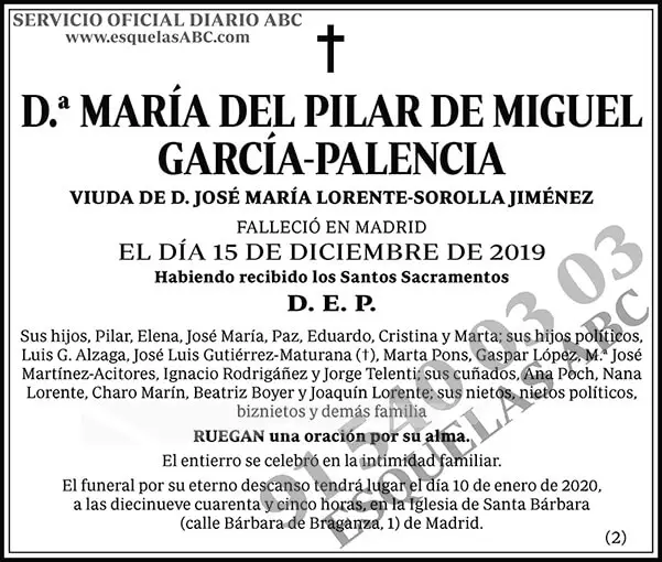 María del Pilar de Miguel García-Palencia