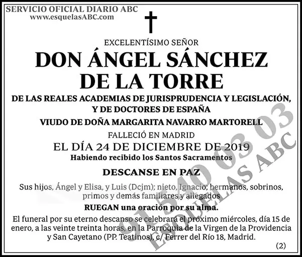 Ángel Sánchez de la Torre