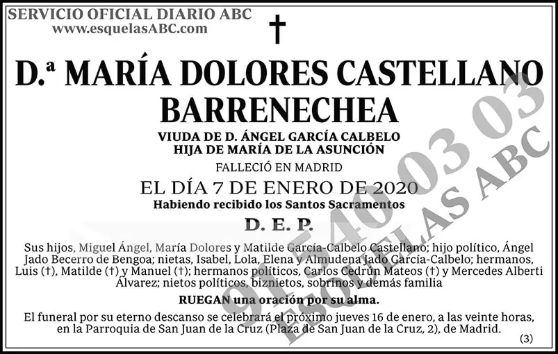 María Dolores Castellano Barrenechea
