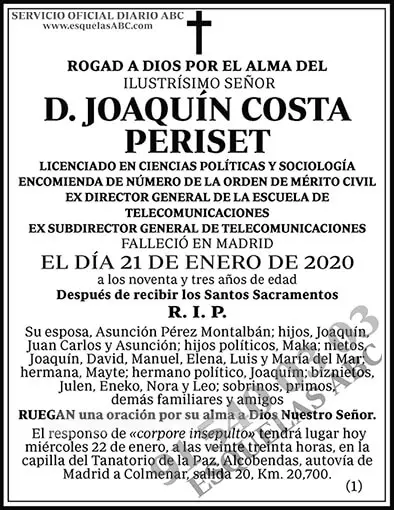 Joaquín Costa Periset