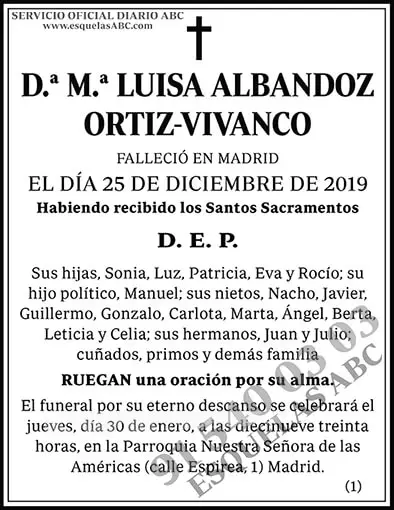 M.ª Luisa Albandoz Ortiz-Vivanco