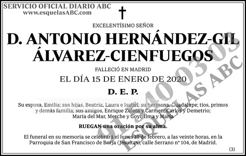 Antonio Hernández-Gil Álvarez-Cienfuegos