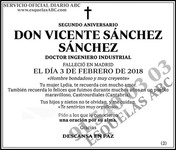 Vicente Sánchez Sánchez