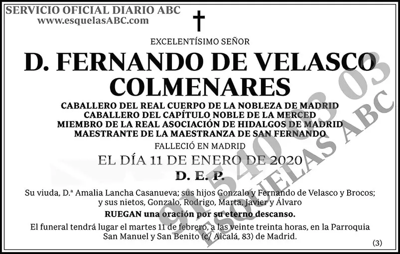 Fernando de Velasco Colmenares