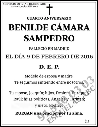 Benilde Cámara Sampedro