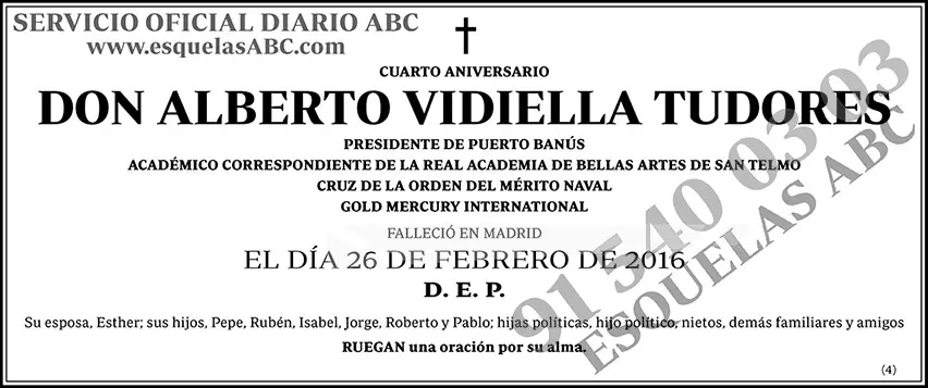 Alberto Vidiella Tudores