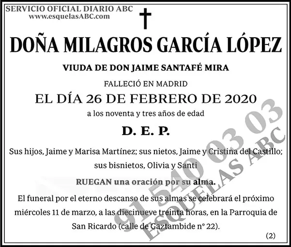 Milagros García López