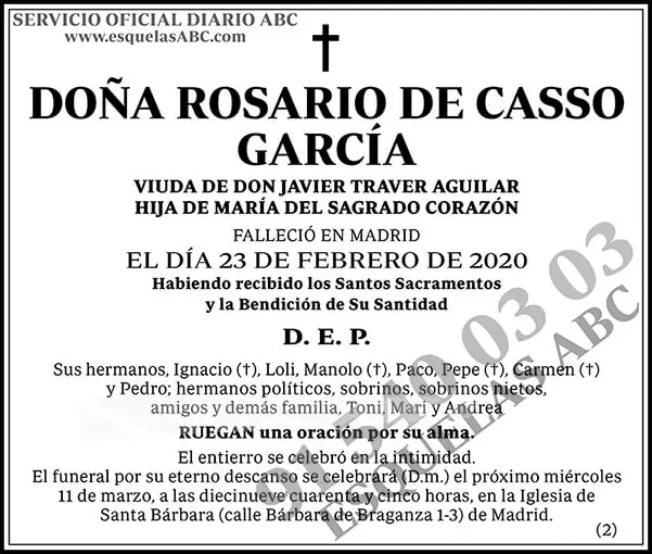 Rosario de Casso García