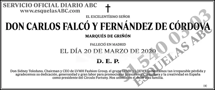 Carlos Falcó y Fernández de Córdova