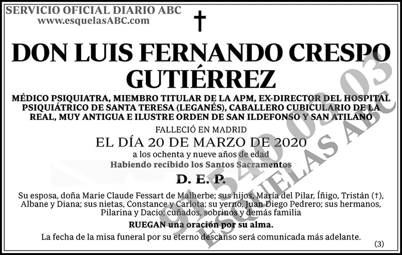 Luis Fernando Crespo Gutiérrez